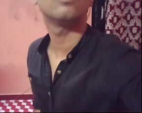 In black shirt and jeans , stroking my cock from soft to hard and cumshot