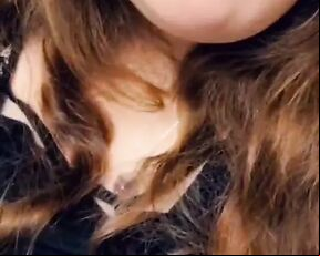 Naughty girl cums quietly while at work