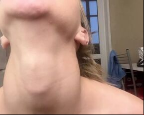 neck fetish strip masturbation show