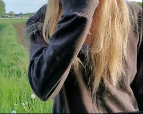 LeniFuchs has to show breasts or she stays outside.
